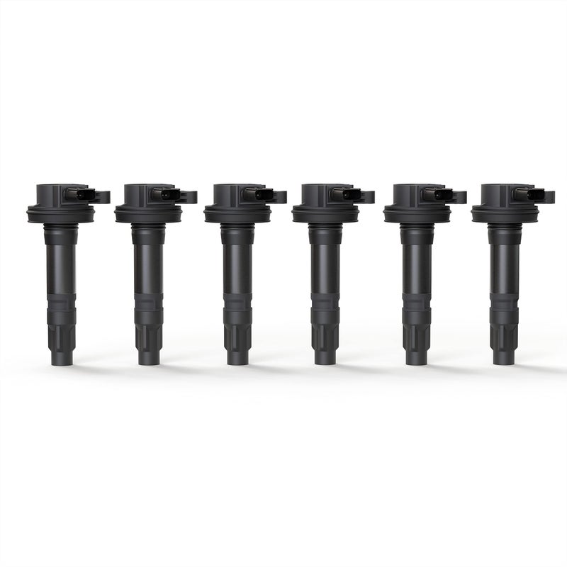 AA Ignition Ignition Coil Pack Set of 6 - Compatible with Ford, Mercury, Mazda & Lincoln Vehicles - 3.5L, 3.7L V6 Edge, F150, Explorer, Mustang, Taurus X, MKZ - Replaces 7T4E-12A375-EE, DG520, 7T4Z12029E, DG-520 - Image 1